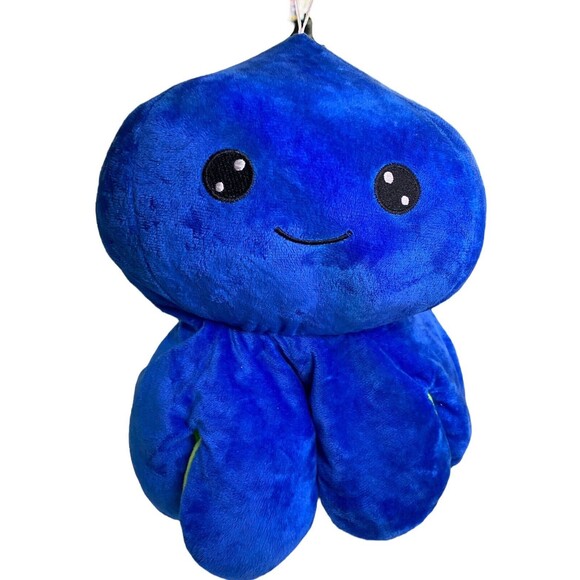 Goffa Octopus Plush Blue With Green 12” - Picture 10 of 10